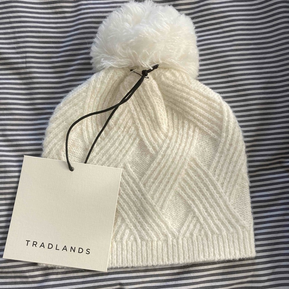 Orchard Pom Pom beanie in birch